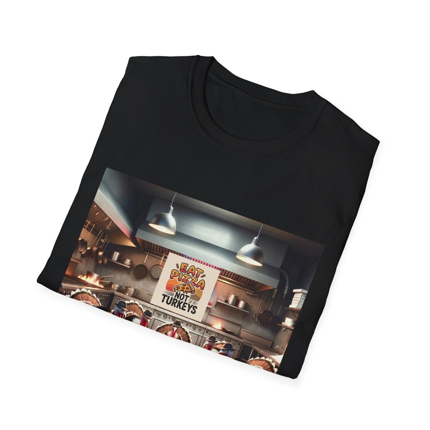 Pizza Lover T-Shirt - Eat Pizza, not poker playing turkeys