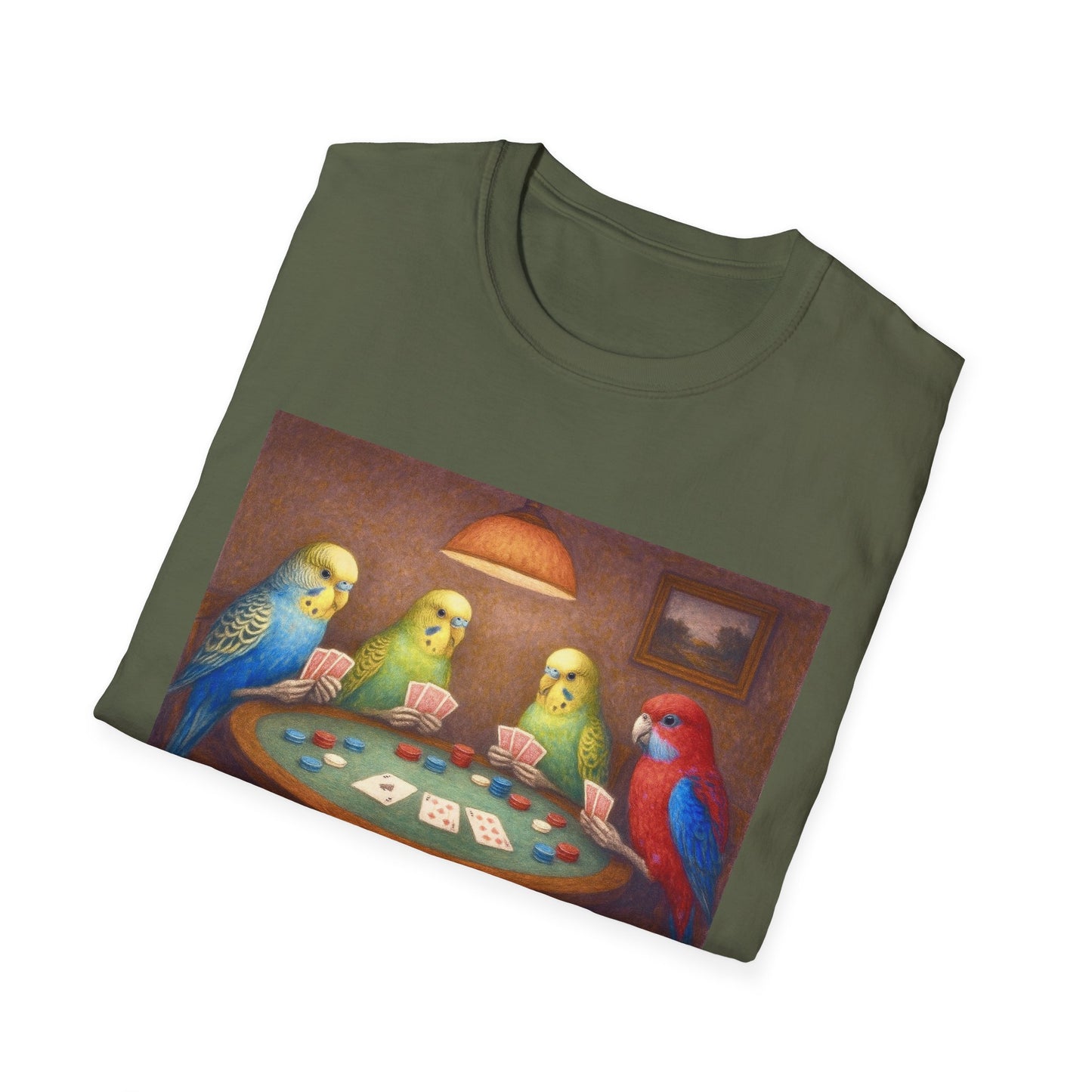 Parakeets Playing Poker T-Shirt