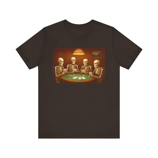 Skeletons Playing Poker Tee