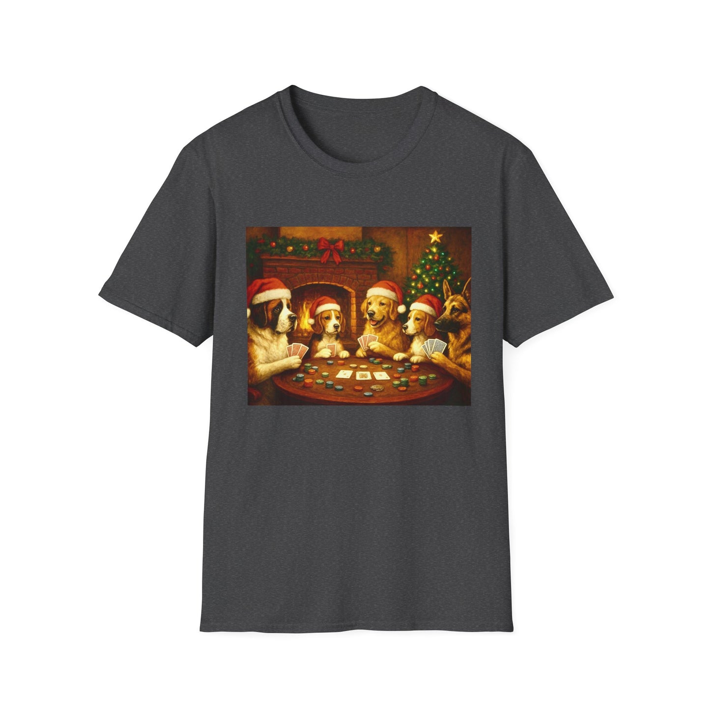 Santa Pups Poker Night T-Shirt