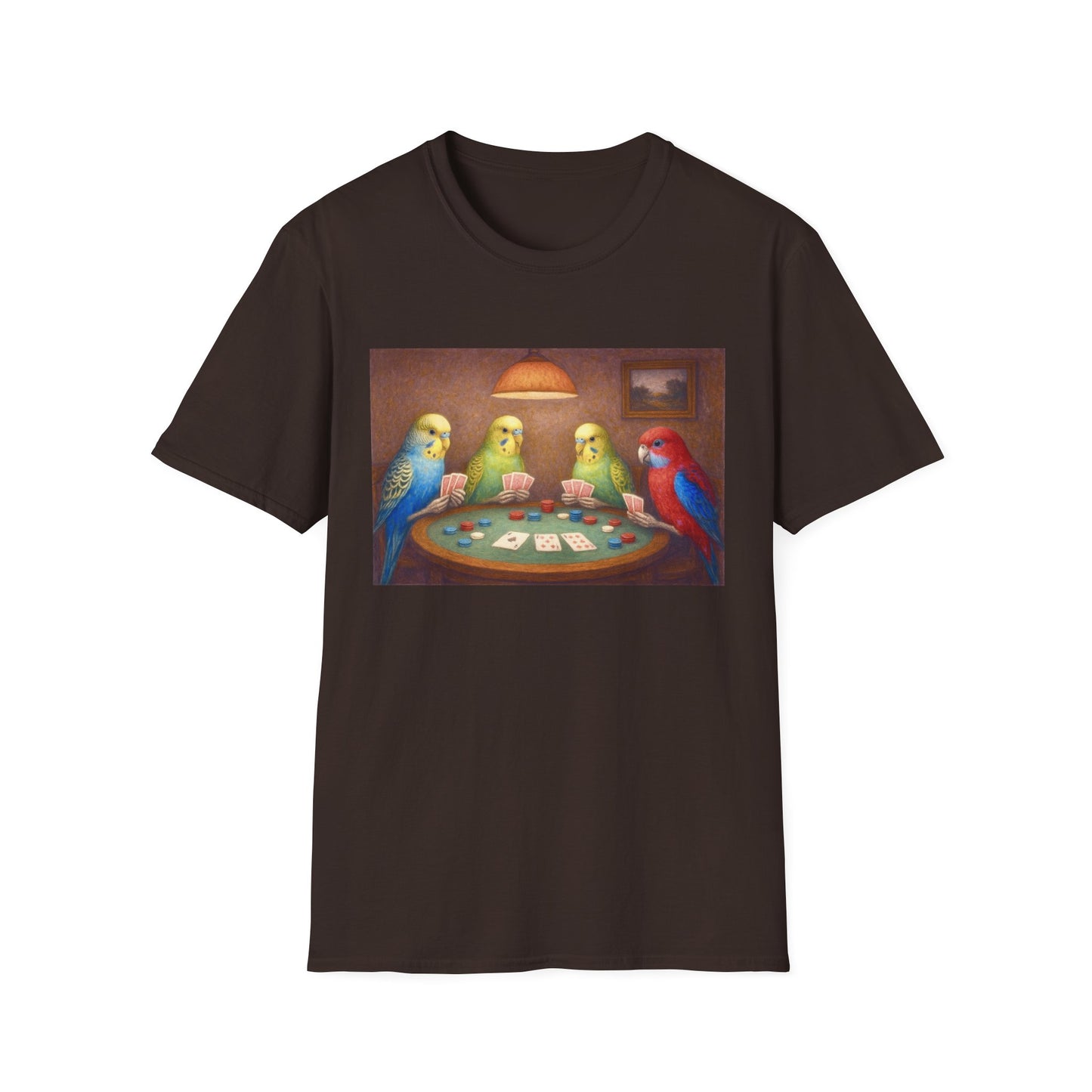 Parakeets Playing Poker T-Shirt