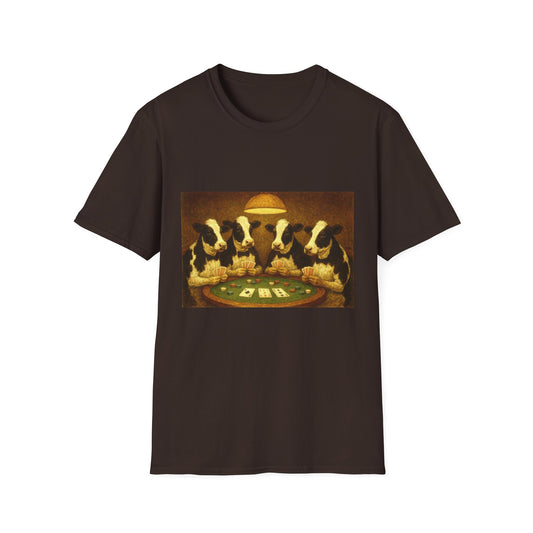 Funny Cows Playing Poker T-Shirt