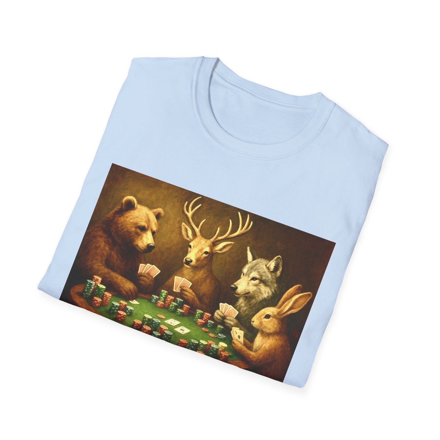 Forest Animals Poker Unisex T-Shirt