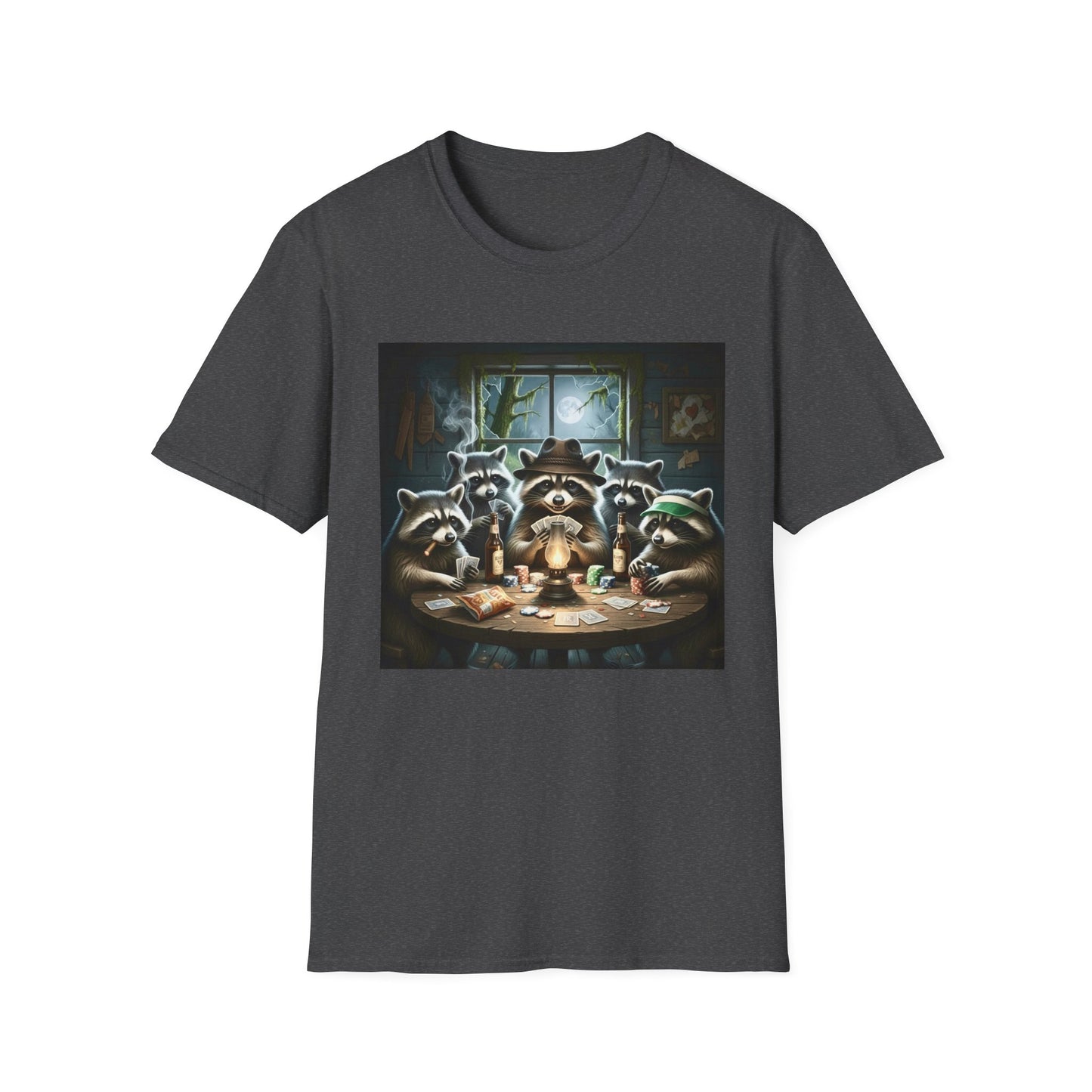 Raccoon Poker Unisex T-Shirt
