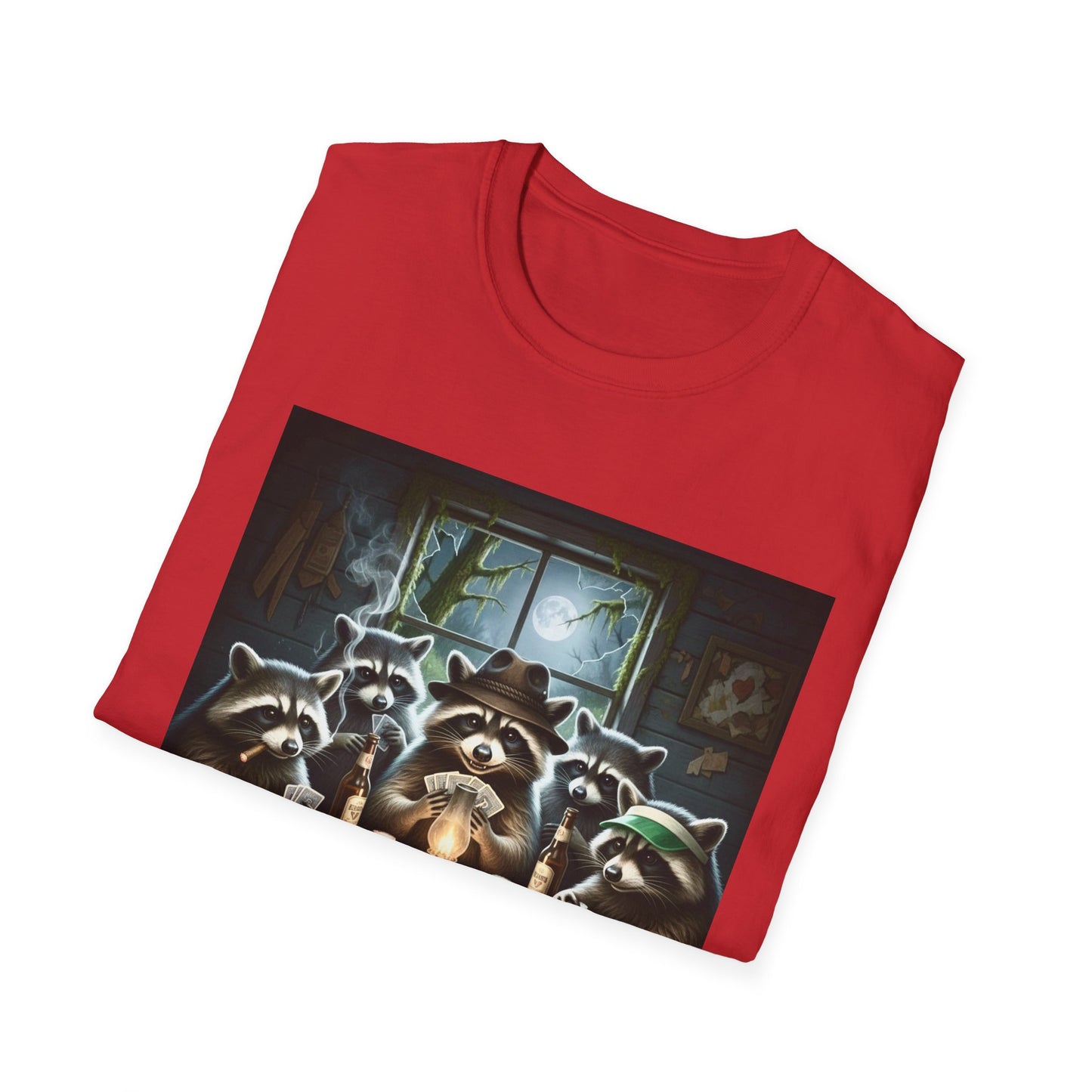 Raccoon Poker Unisex T-Shirt