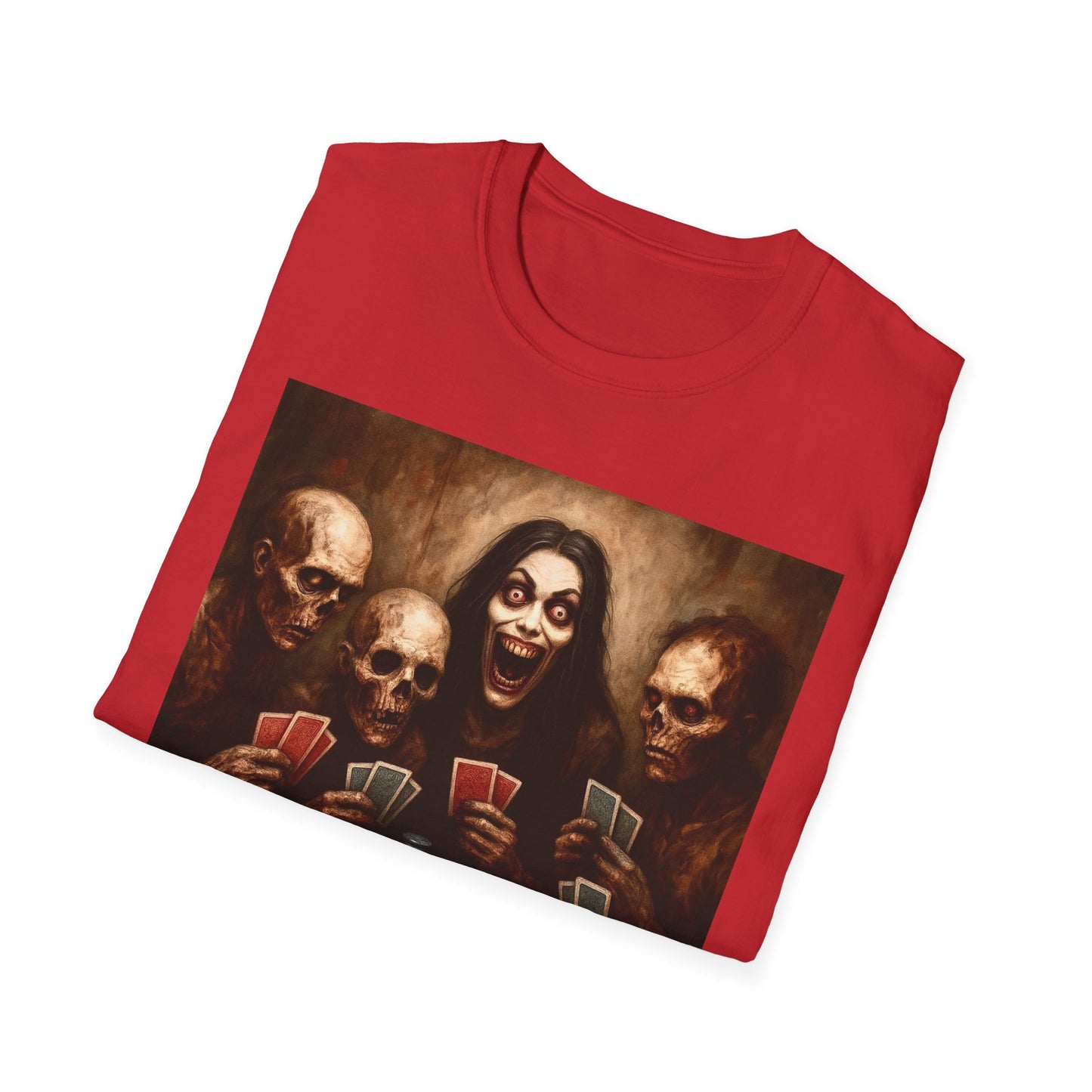 Zombie T-Shirt - Graveyard Zombies Playing Poker
