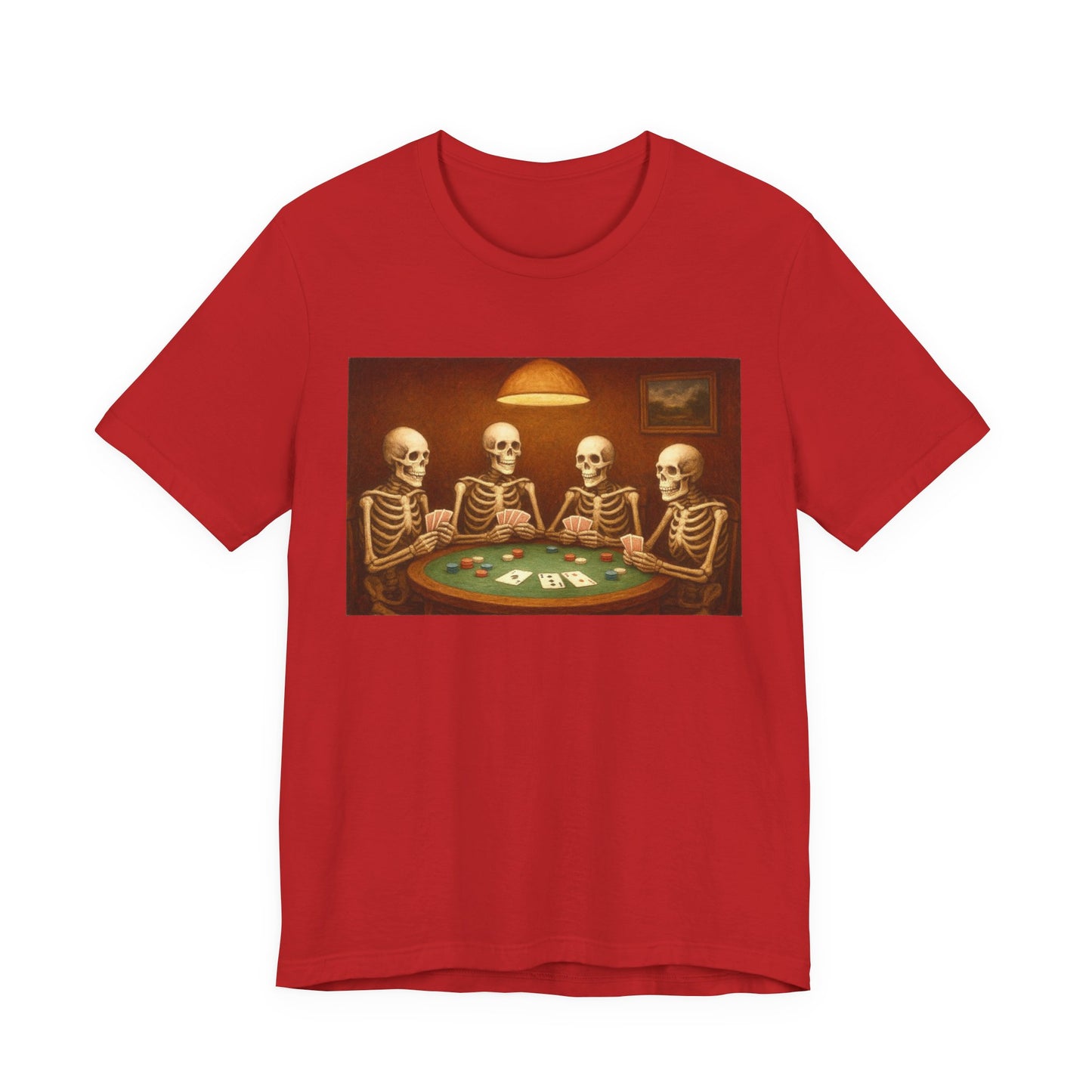 Skeletons Playing Poker Tee