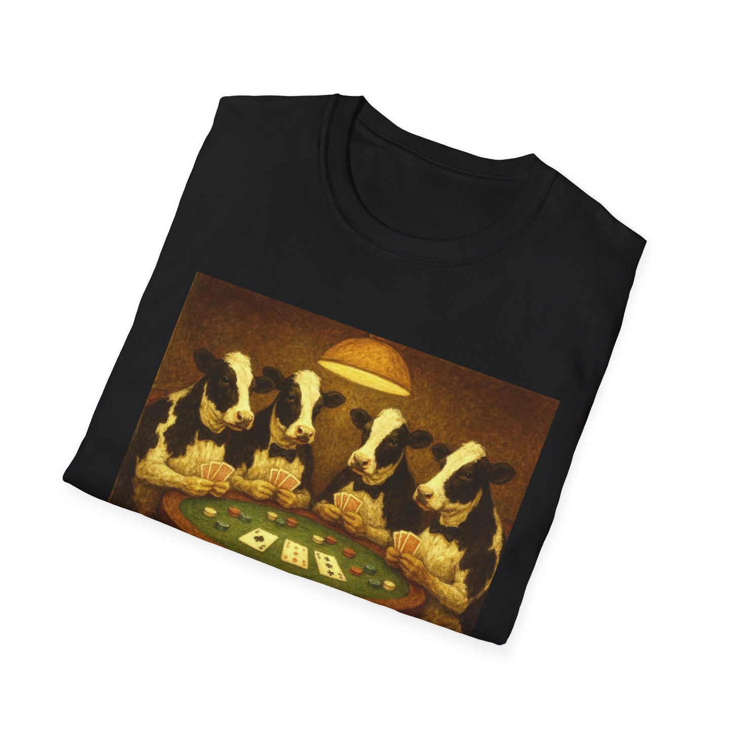 Funny Cows Playing Poker T-Shirt
