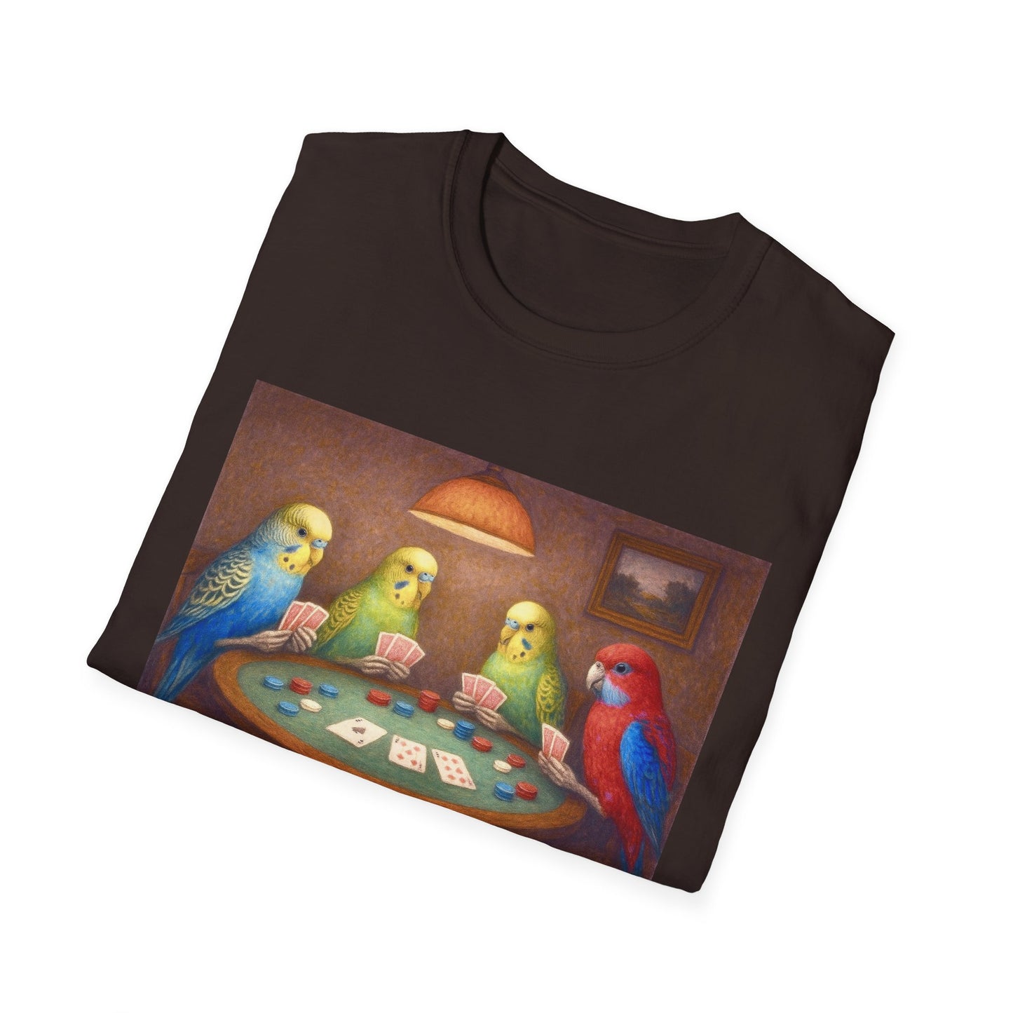 Parakeets Playing Poker T-Shirt