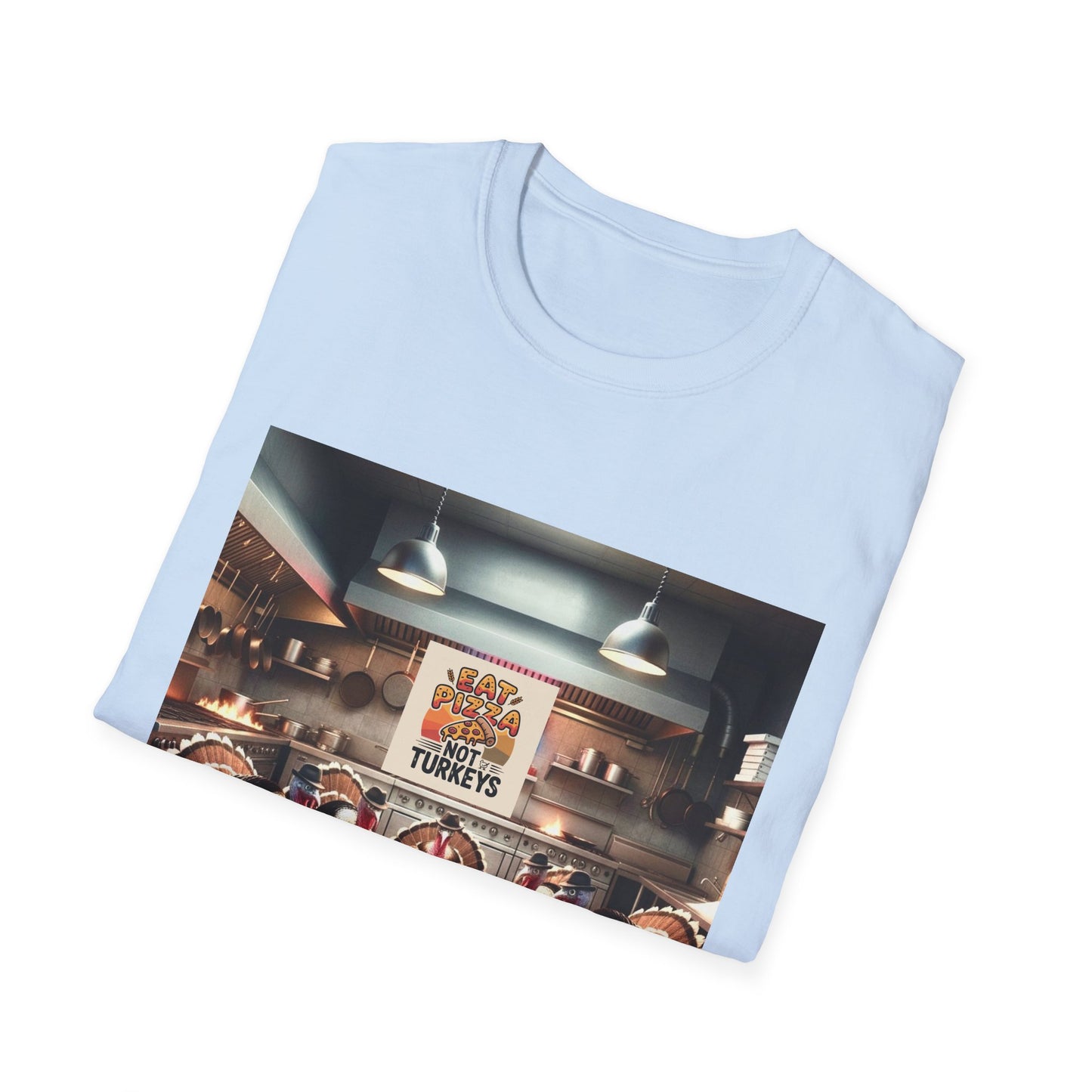 Pizza Lover T-Shirt - Eat Pizza, not poker playing turkeys