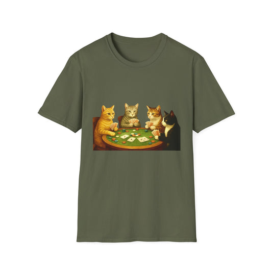 Cats Playing Poker Tee