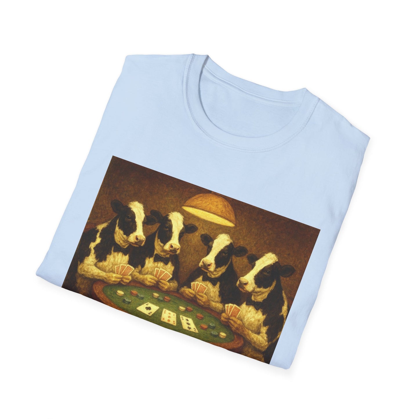 Funny Cows Playing Poker T-Shirt