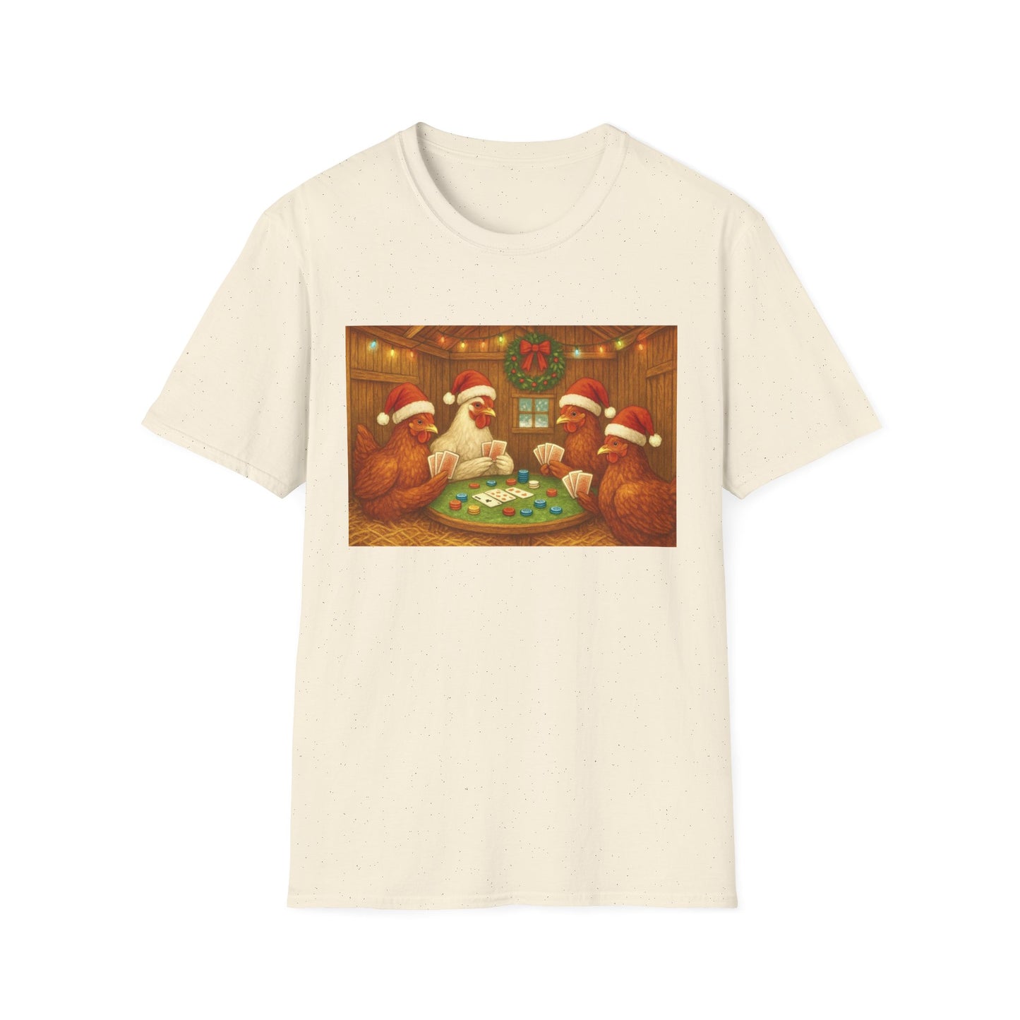 Christmas Poker Hens T-Shirt