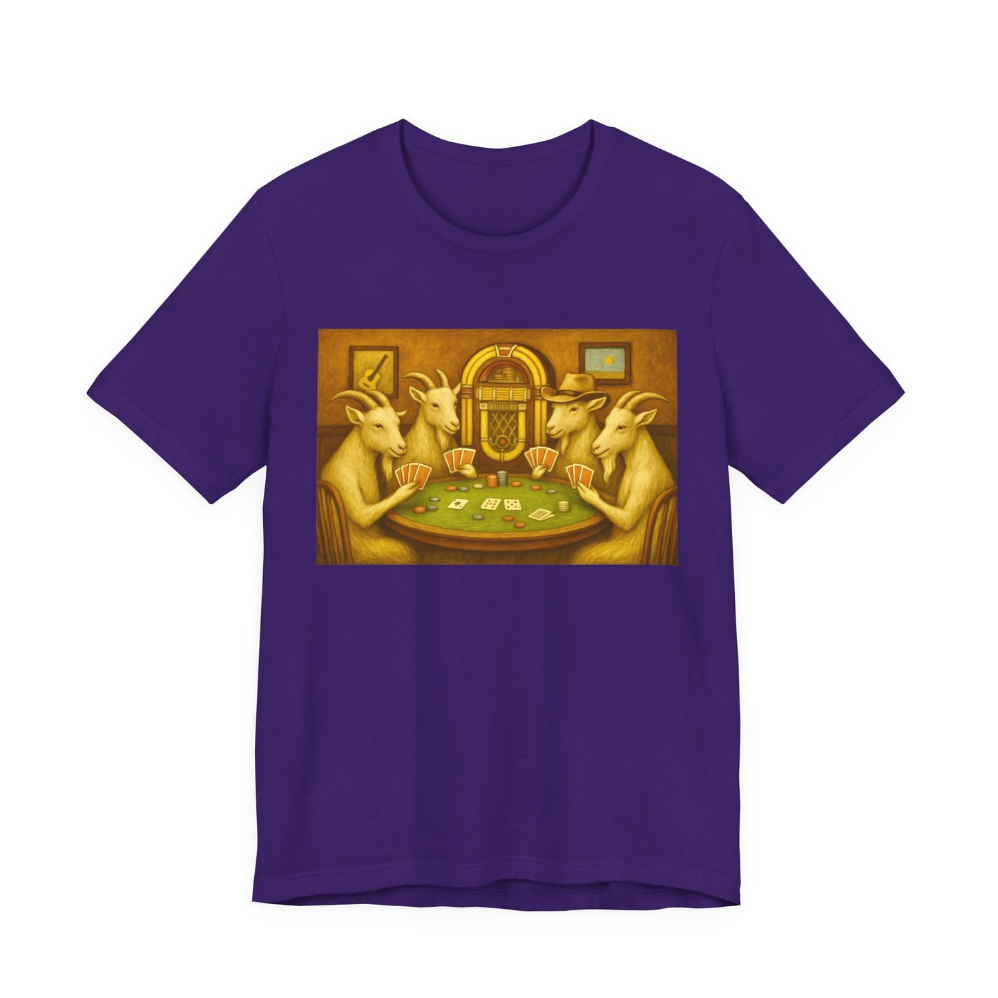 Goats Playing Poker Tee Shirt