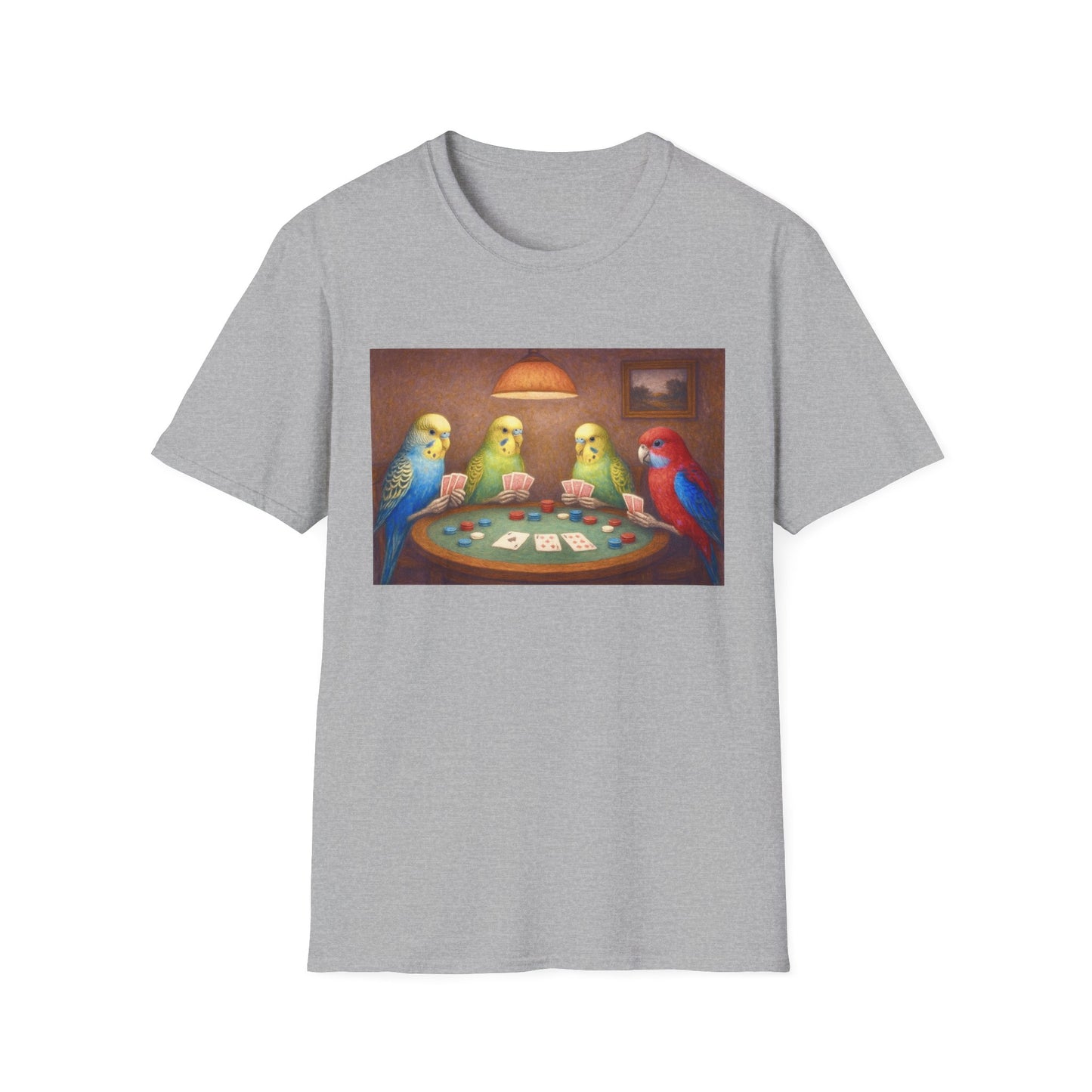 Parakeets Playing Poker T-Shirt