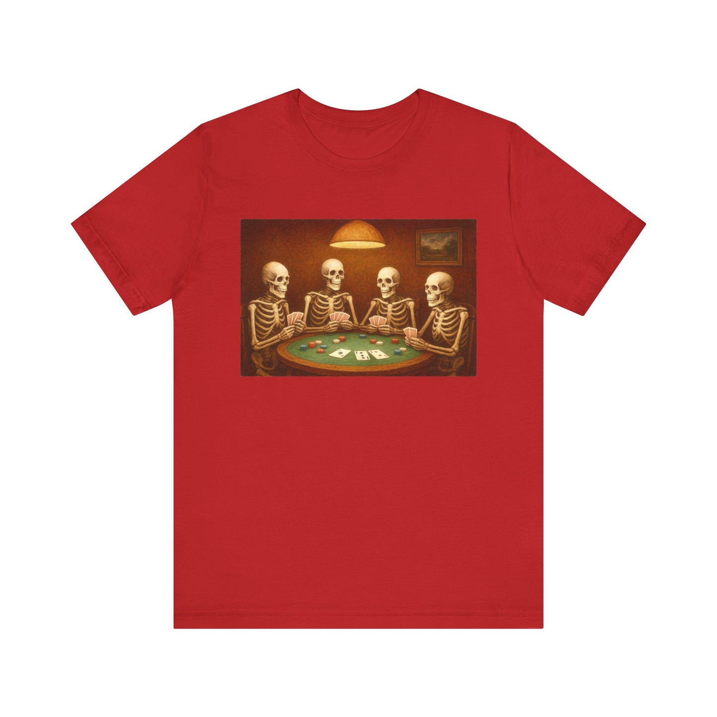 Skeletons Playing Poker Tee