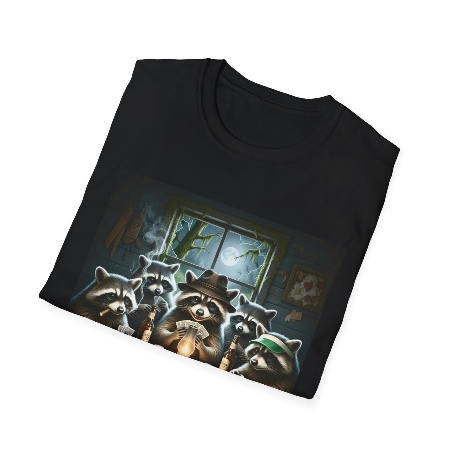 Raccoon Poker Unisex T-Shirt