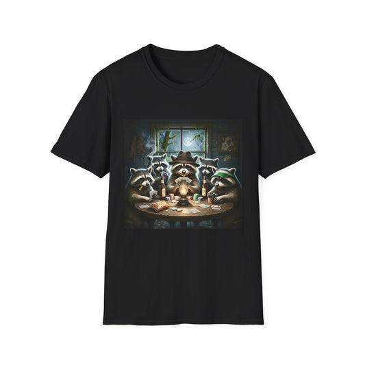 Raccoon Poker Unisex T-Shirt