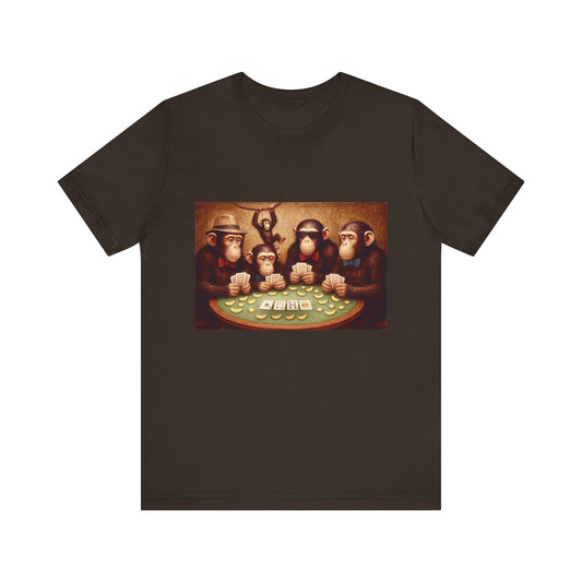 Chimpanzees Poker Tee