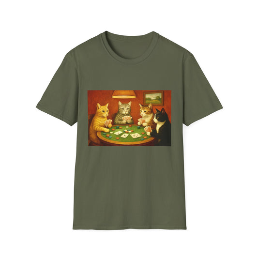 Cats Playing Poker T-Shirt