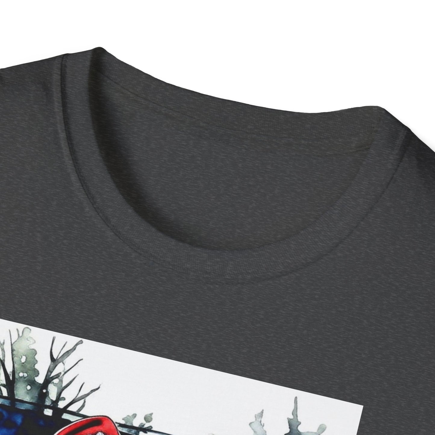 Santa Family Pickleball Portrait T-Shirt