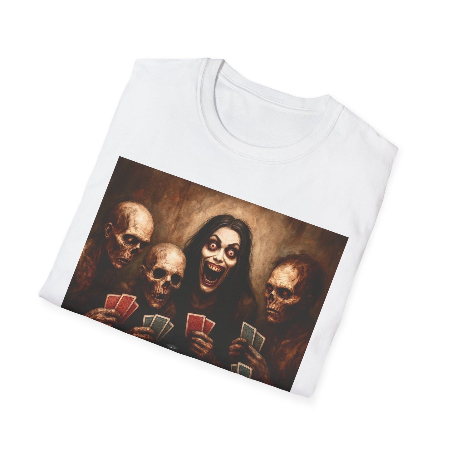 Zombie T-Shirt - Graveyard Zombies Playing Poker