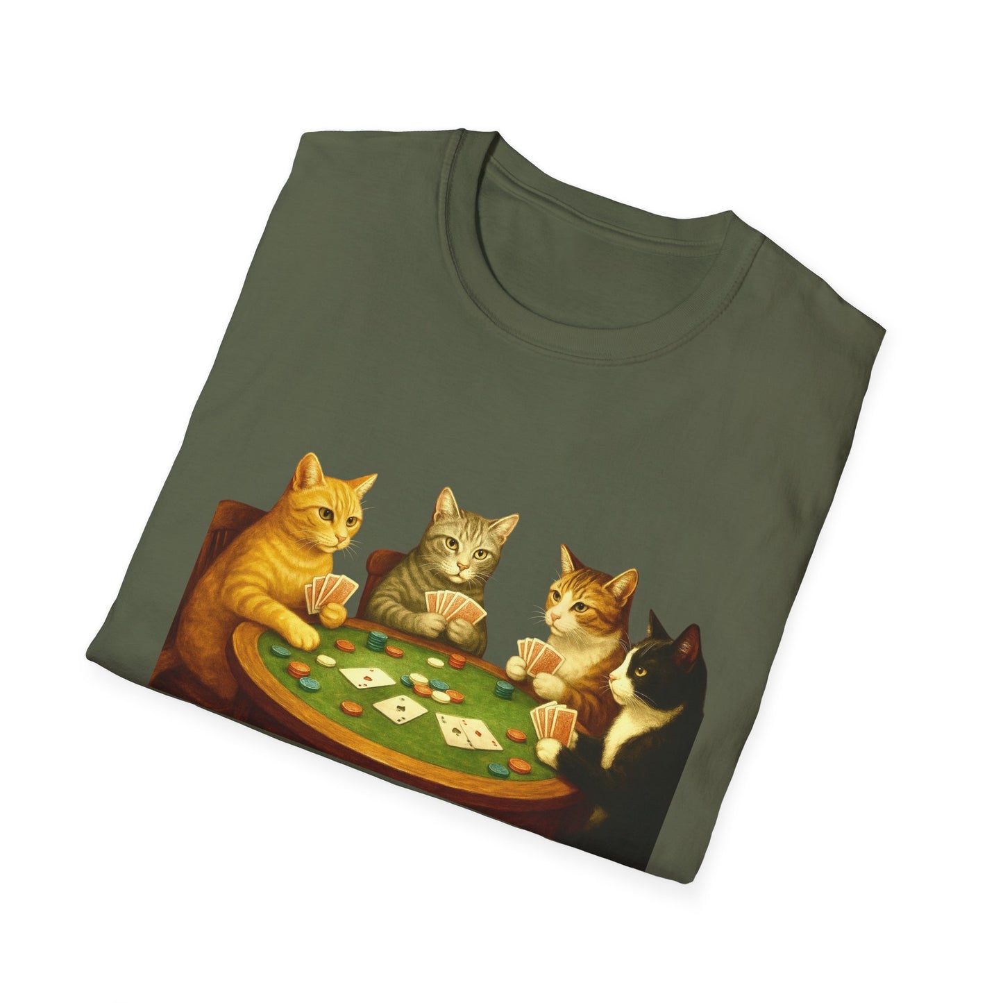 Cats Playing Poker Tee