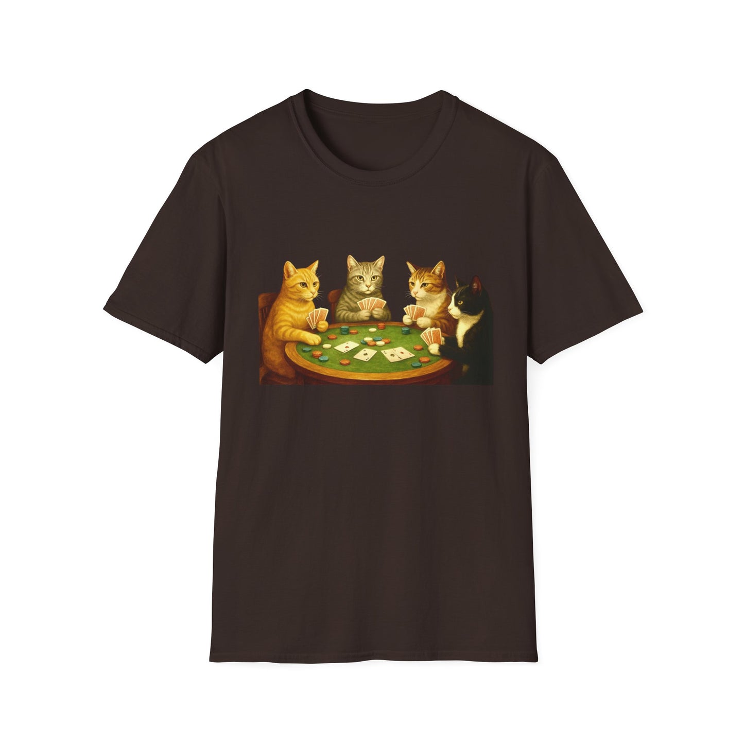 Cats Playing Poker Tee