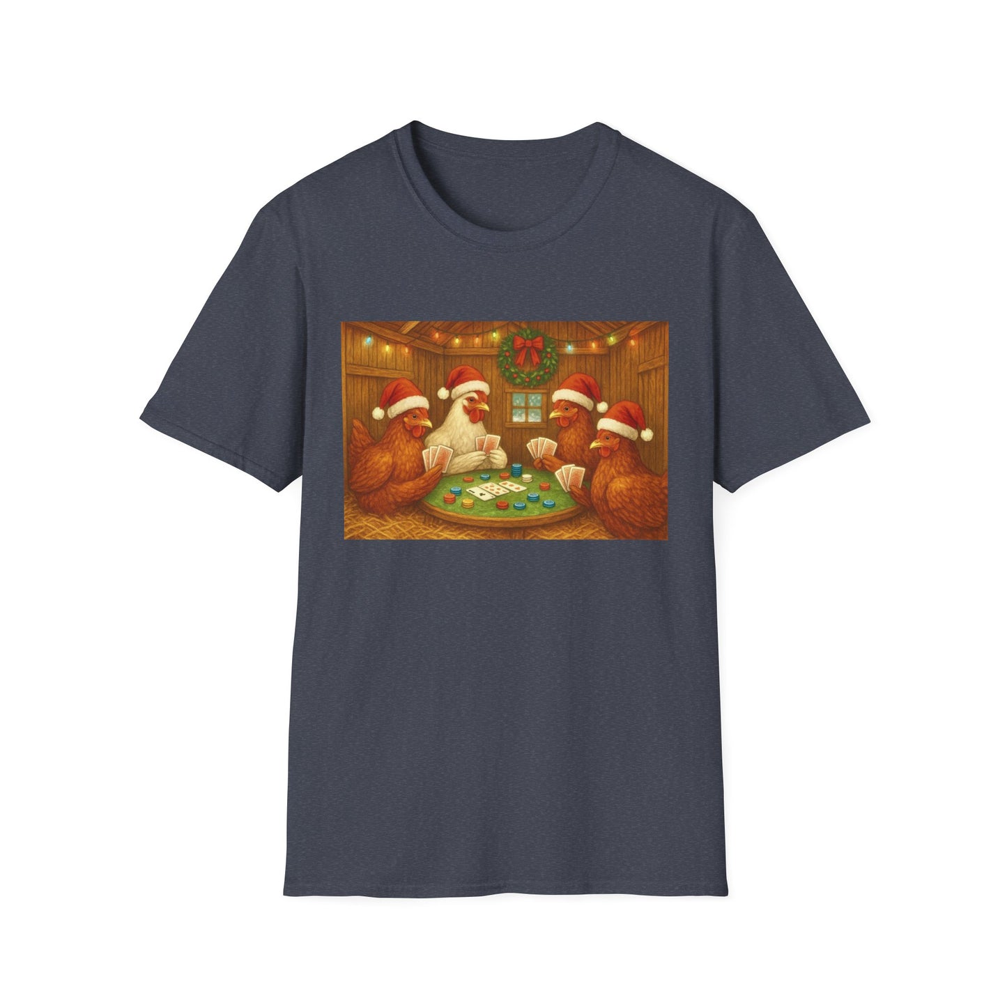 Christmas Poker Hens T-Shirt