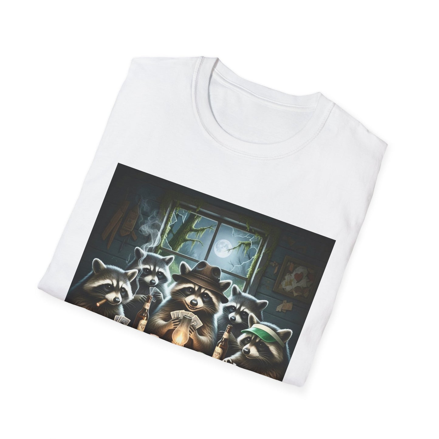 Raccoon Poker Unisex T-Shirt