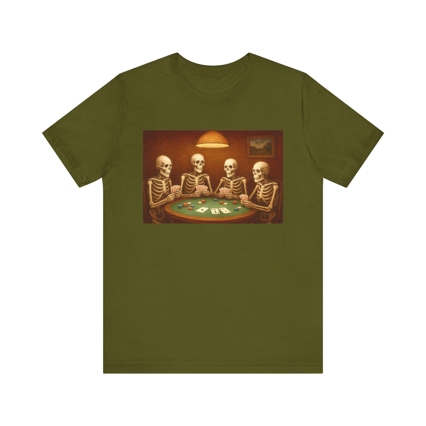 Skeletons Playing Poker Tee