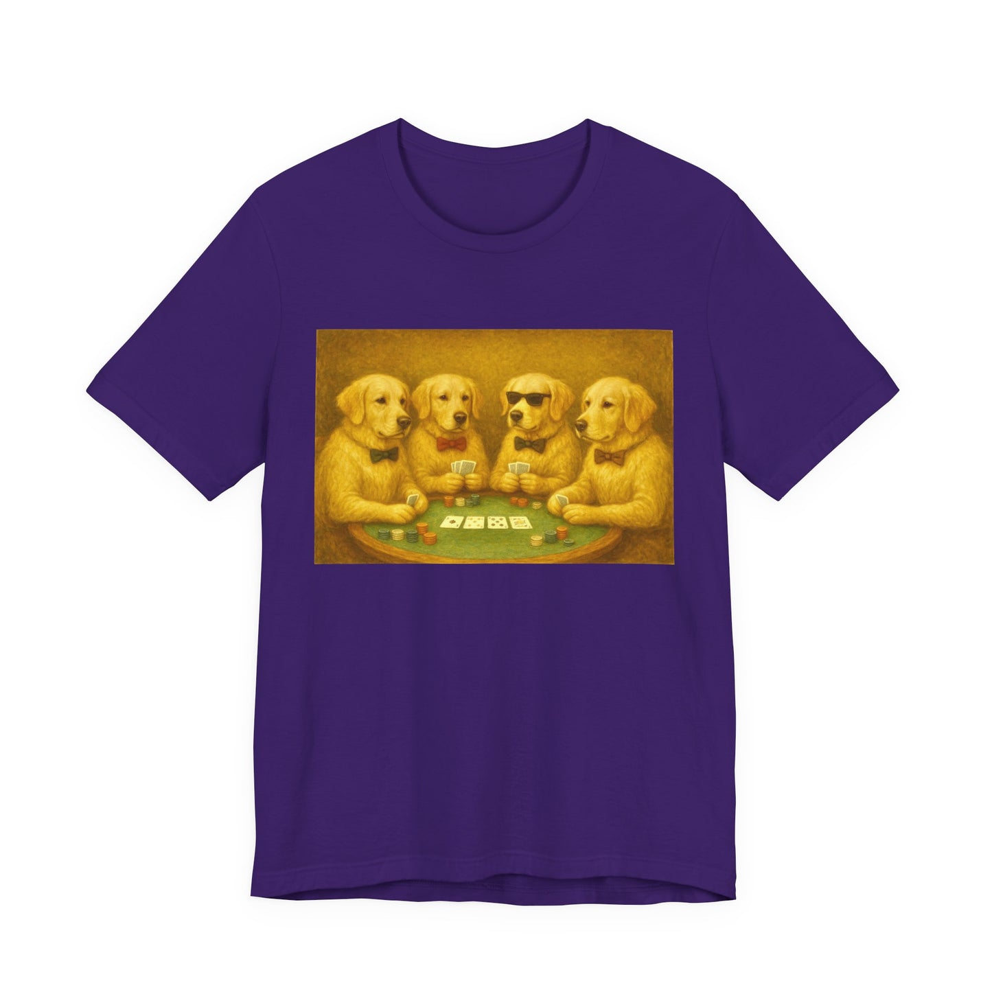 Golden Retrievers Playing Poker Tee