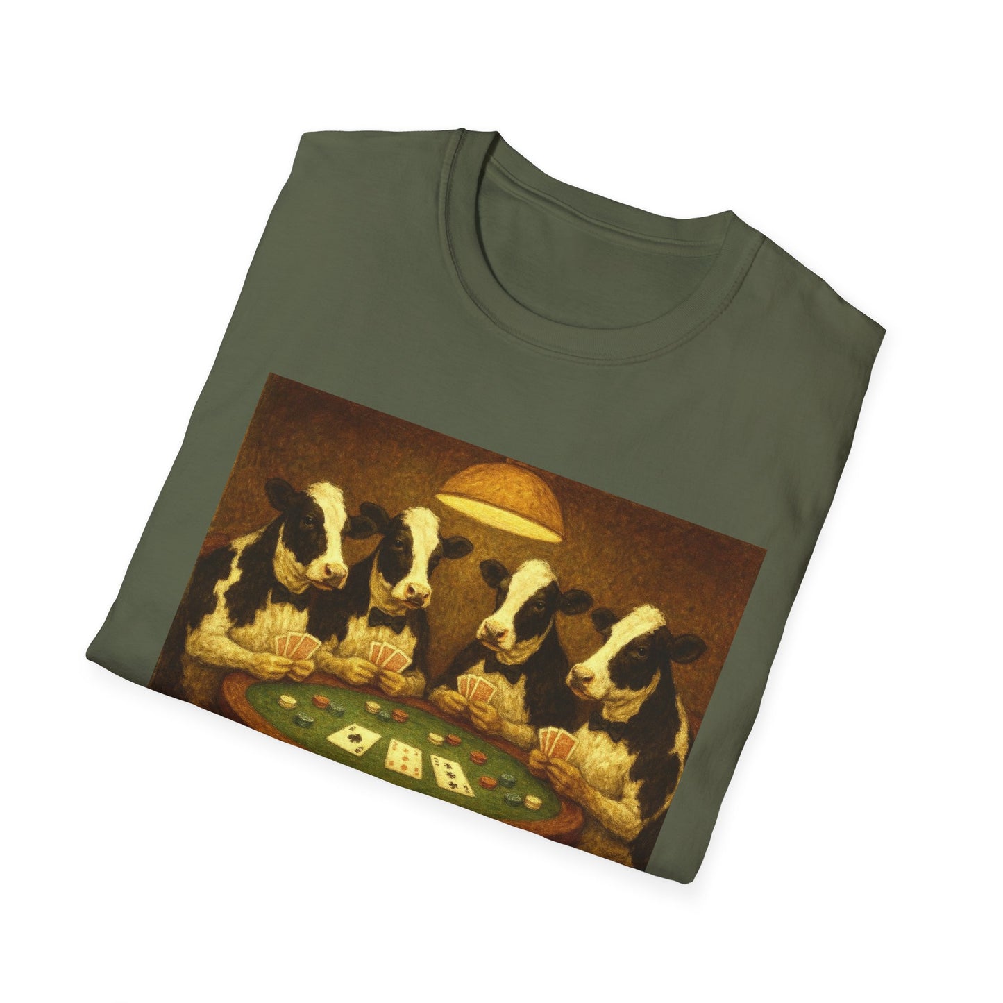Funny Cows Playing Poker T-Shirt