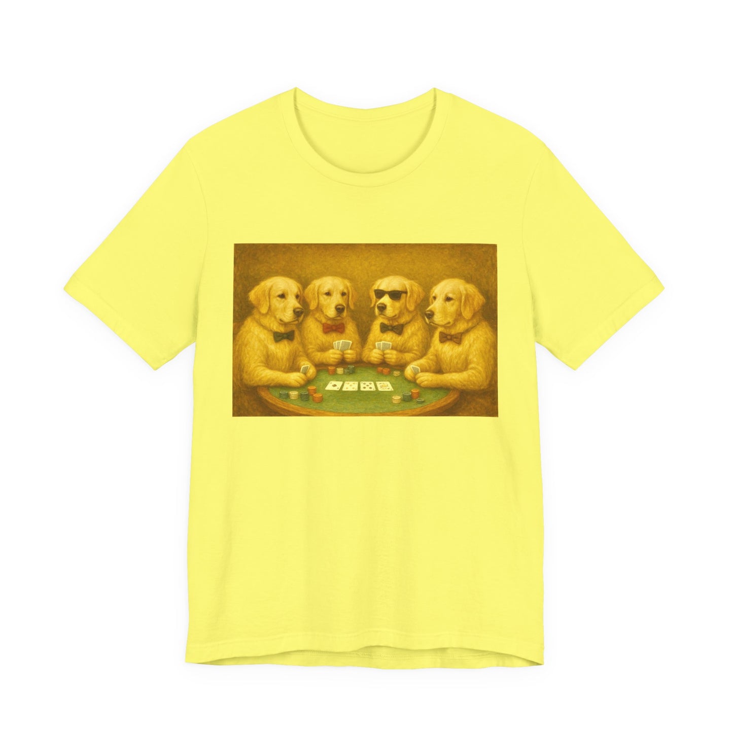 Golden Retrievers Playing Poker Tee