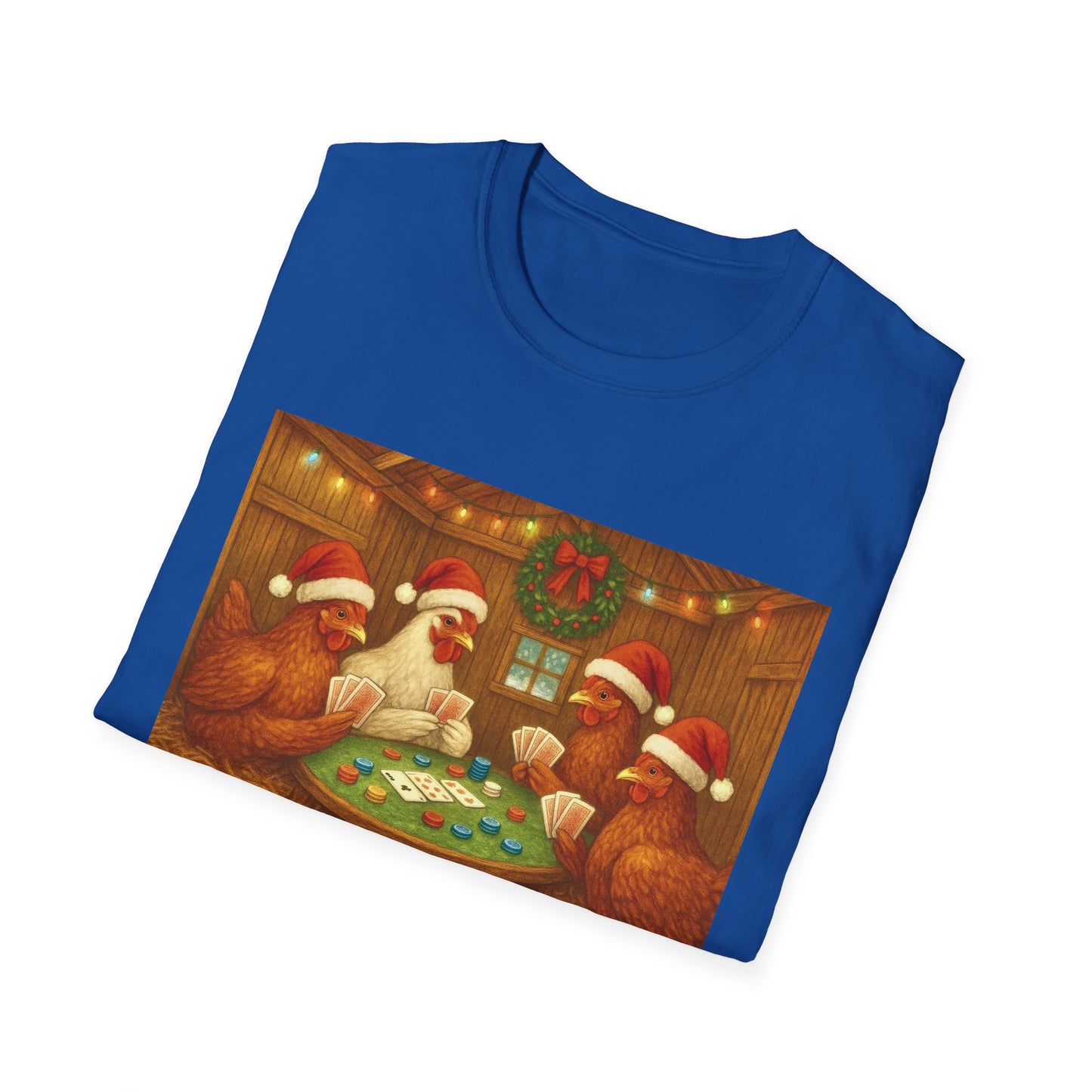 Christmas Poker Hens T-Shirt