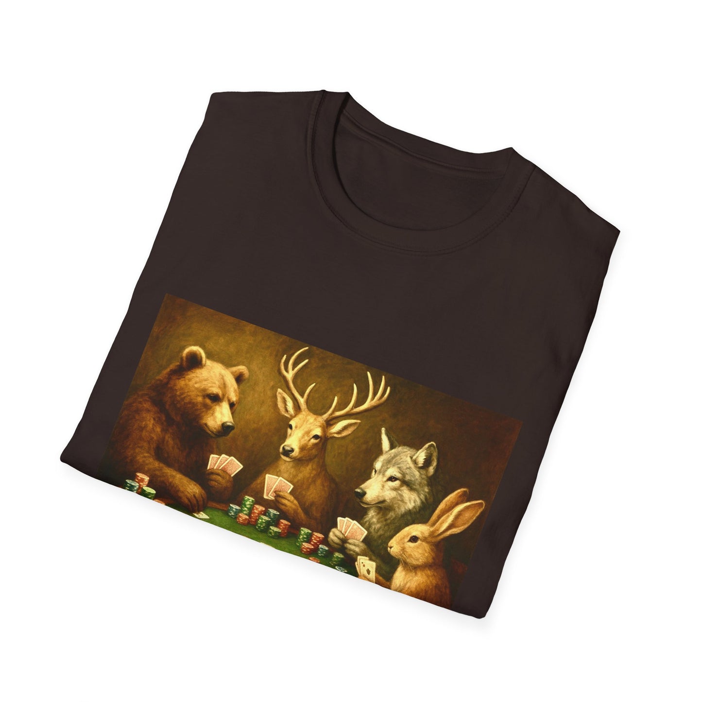 Forest Animals Poker Unisex T-Shirt
