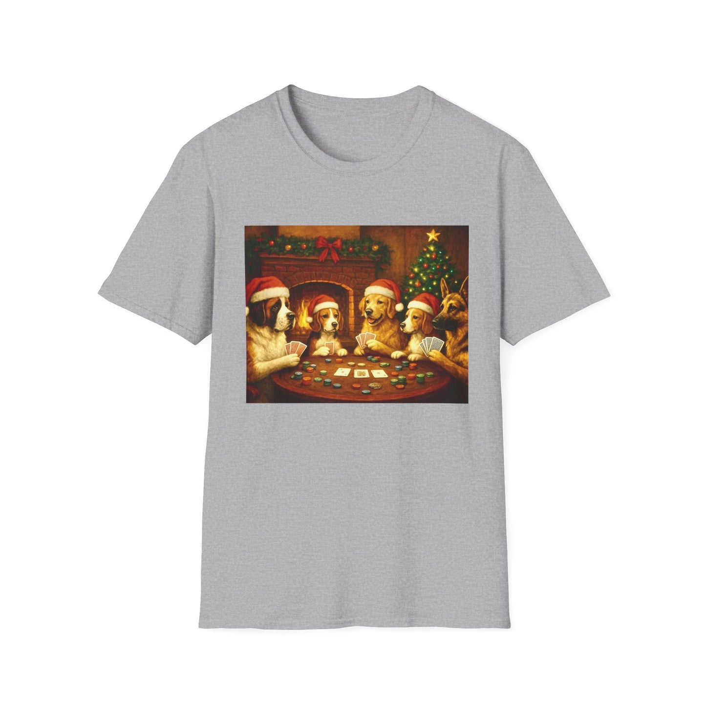Santa Pups Poker Night T-Shirt