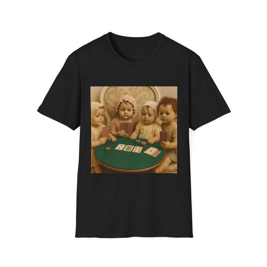 Vintage Dolls Playing Poker Unisex T-Shirt