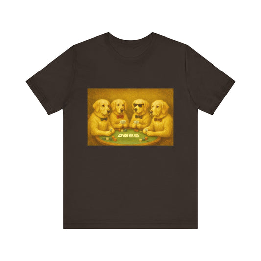 Golden Retrievers Playing Poker Tee
