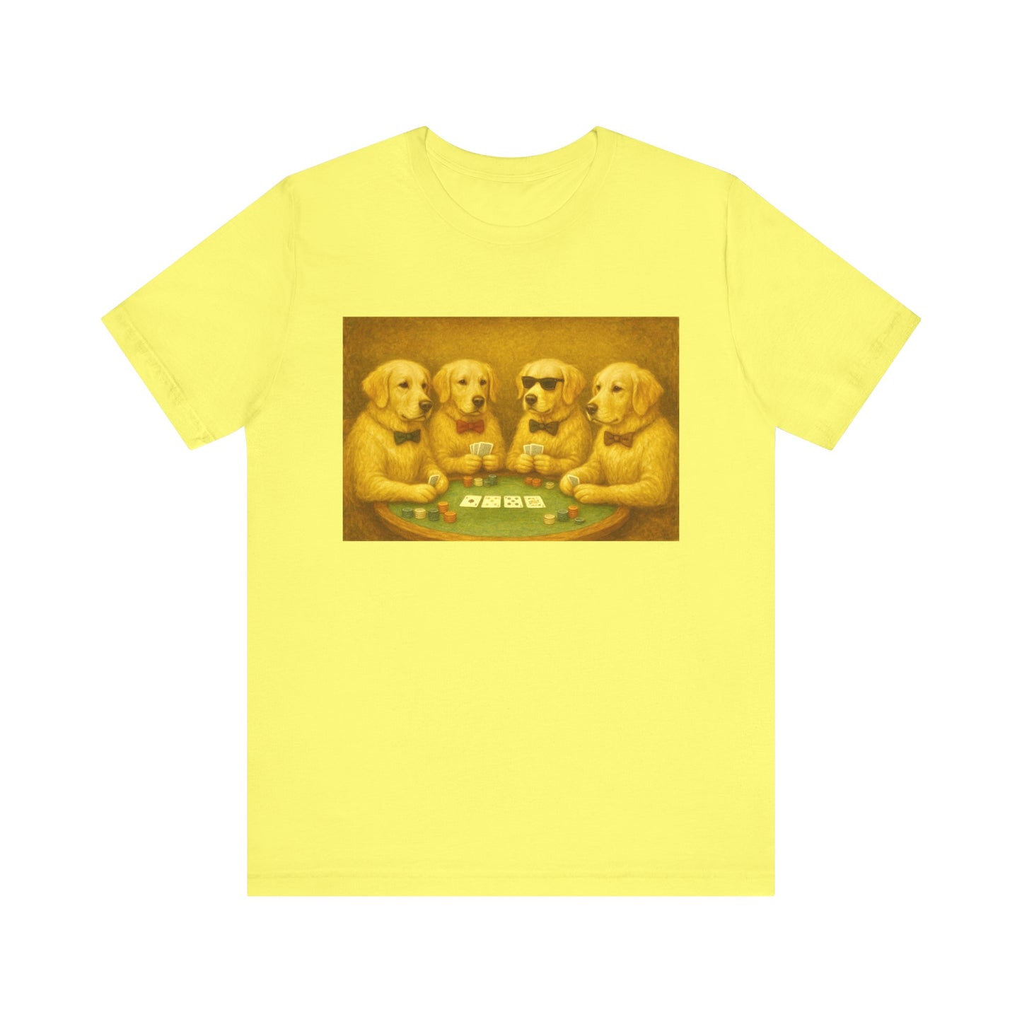 Golden Retrievers Playing Poker Tee