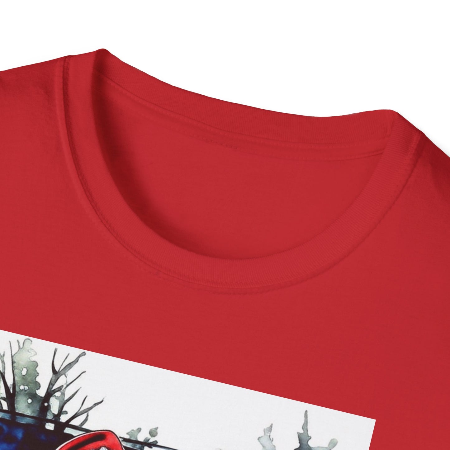 Santa Family Pickleball Portrait T-Shirt