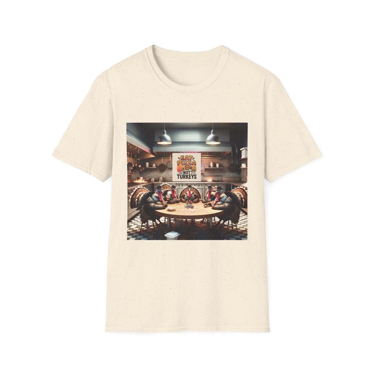 Pizza Lover T-Shirt - Eat Pizza, not poker playing turkeys