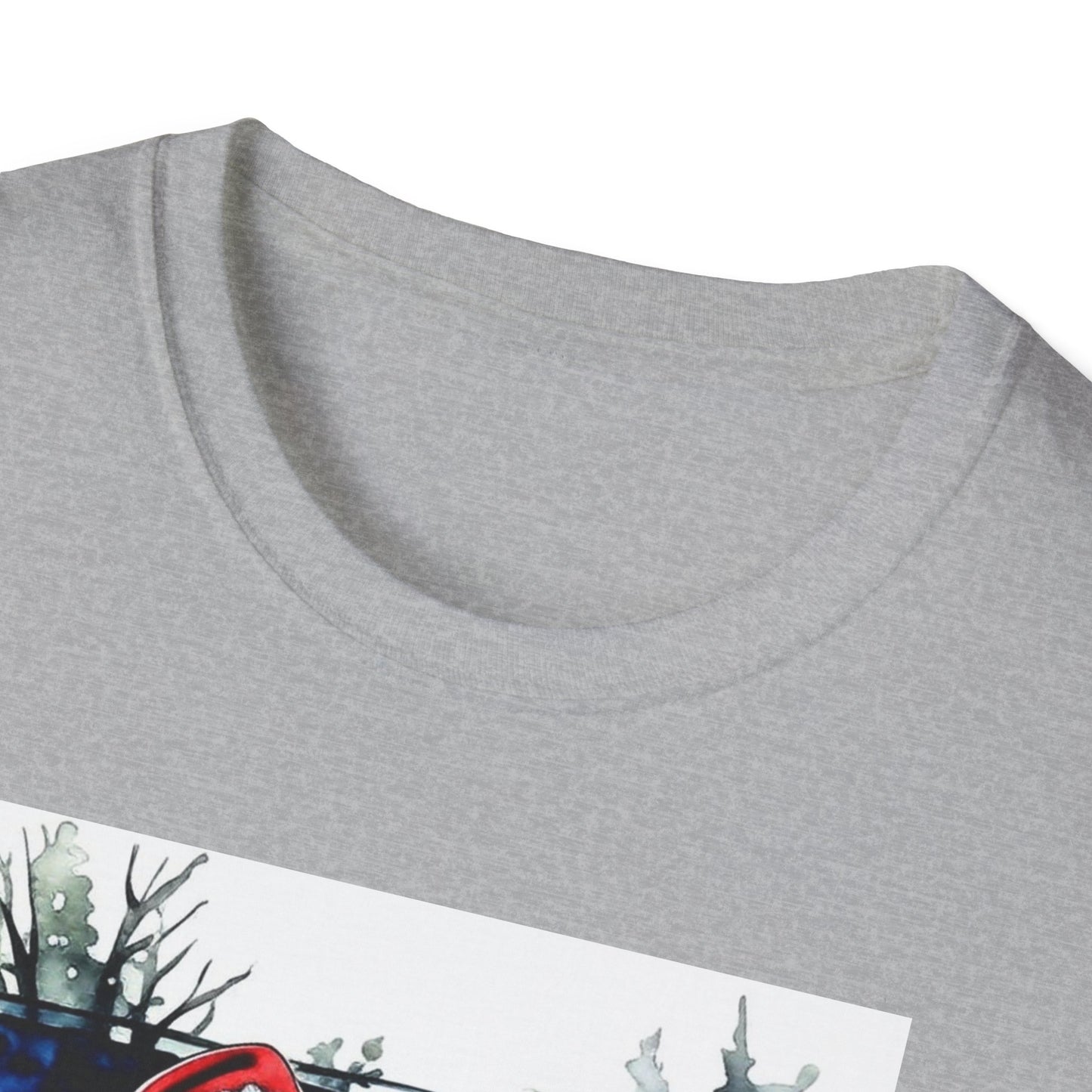 Santa Family Pickleball Portrait T-Shirt