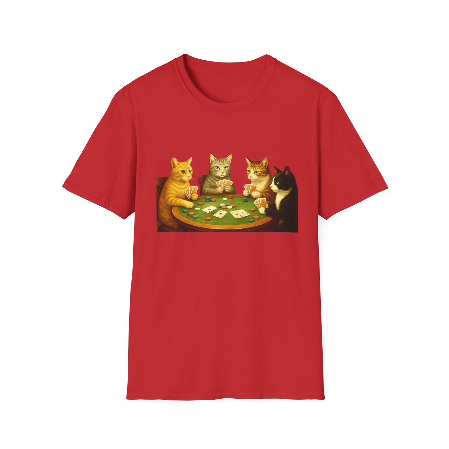 Cats Playing Poker Tee