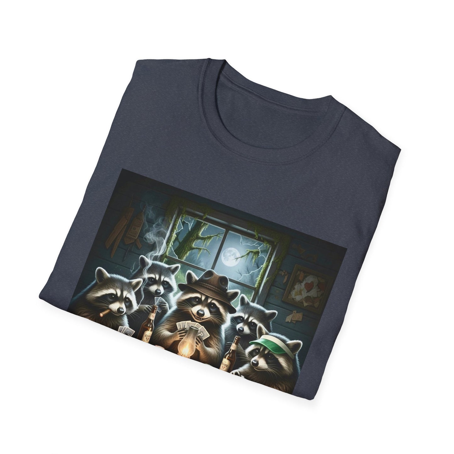 Raccoon Poker Unisex T-Shirt