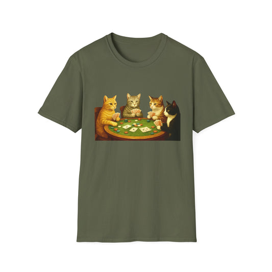 Cats Playing Poker Tee