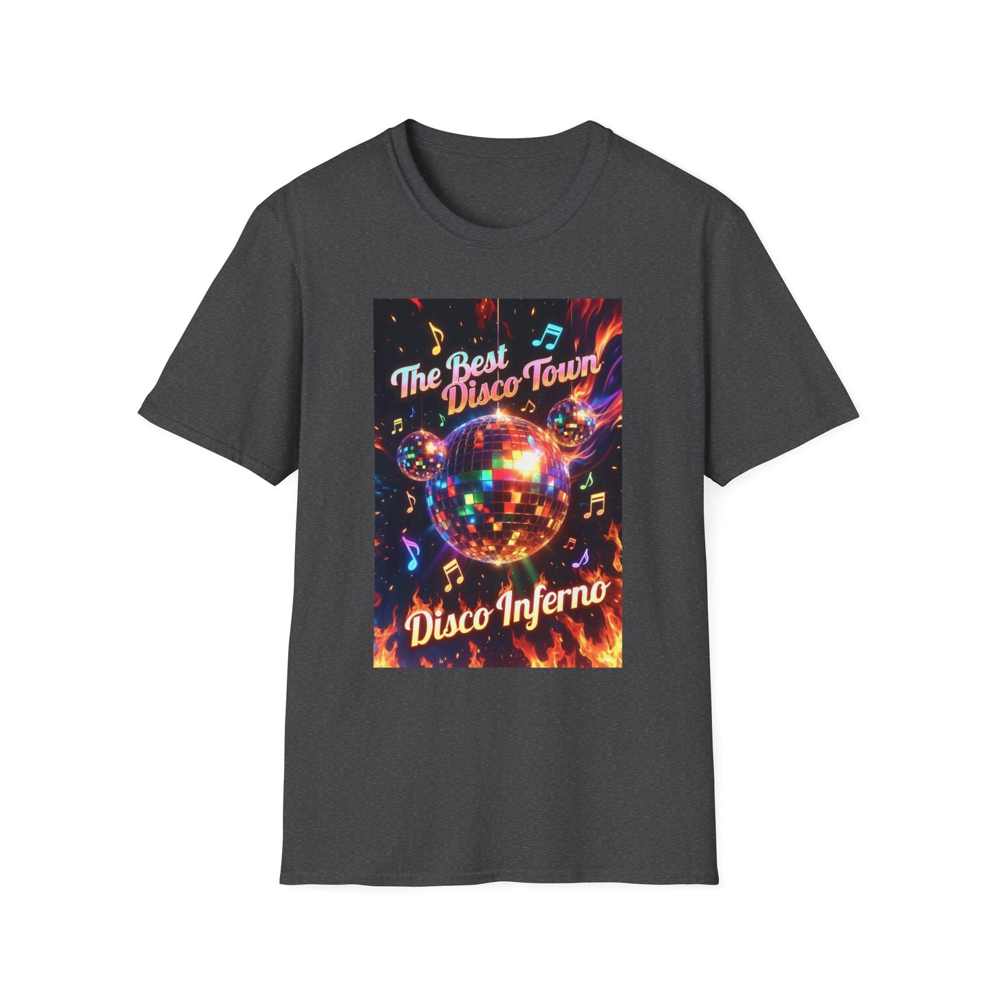 Disco Inferno Tee — Retro 70s Dance Party T-Shirt