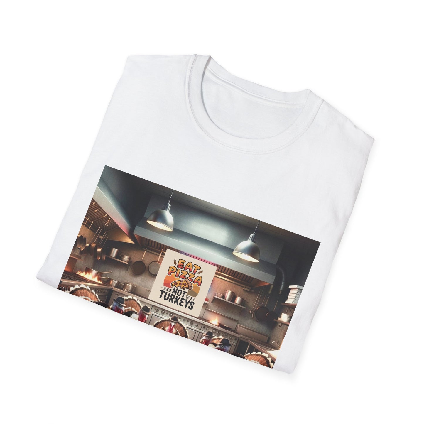 Pizza Lover T-Shirt - Eat Pizza, not poker playing turkeys