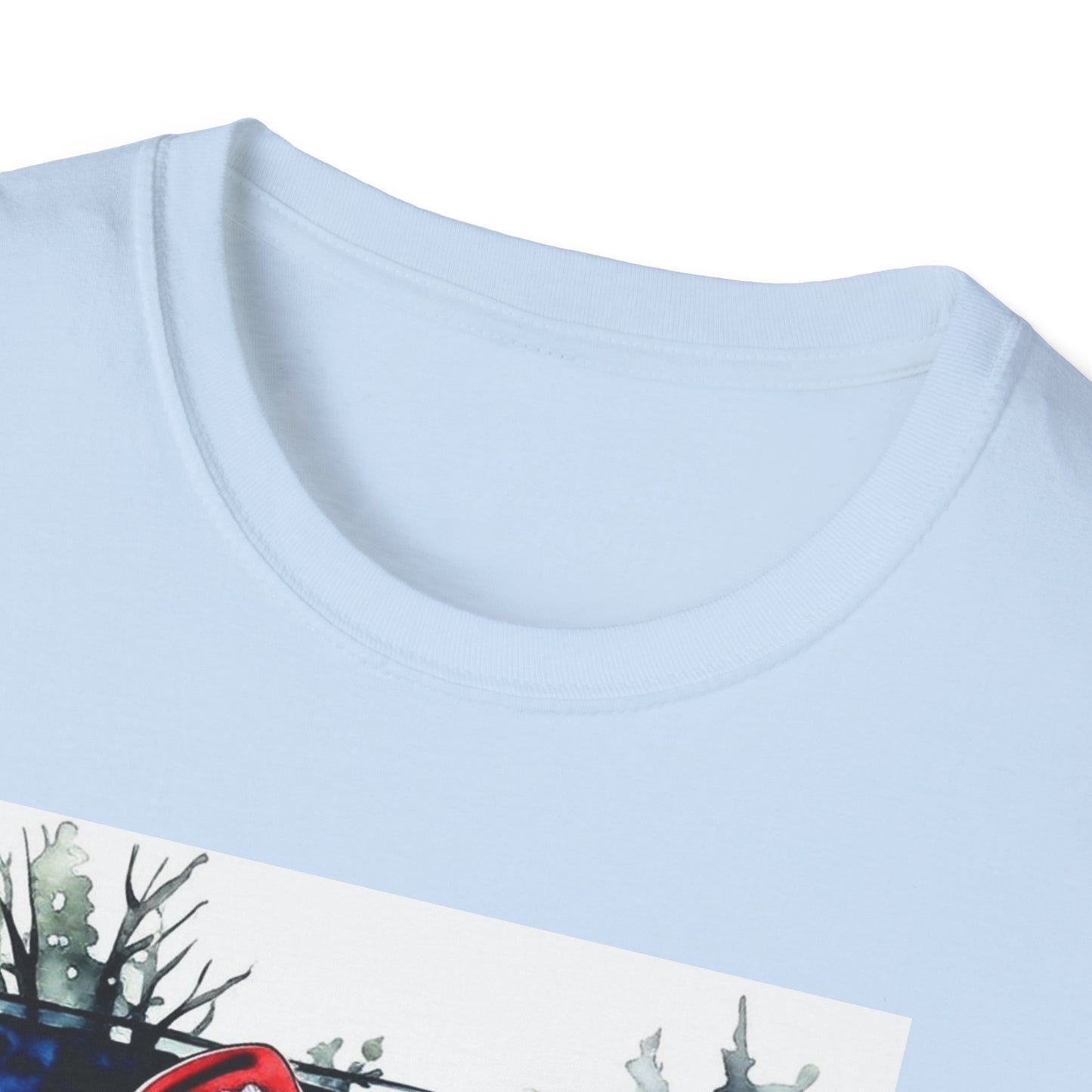 Santa Family Pickleball Portrait T-Shirt