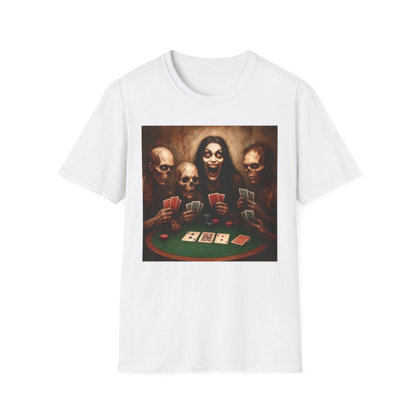 Zombie T-Shirt - Graveyard Zombies Playing Poker
